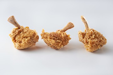 Image showing Fried chicken drum stick