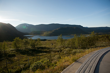 Image showing Mountain plateau Valdresflye, Jotunheimen, Norway