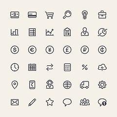 Image showing Set of Flat Round Medical Icons