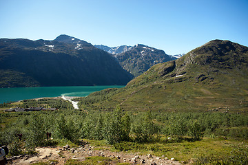 Image showing Besseggen Ridge in Jotunheimen National Park, Norway