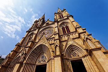 Image showing Shishi Sacred Heart Cathedral in Guangzhou China.