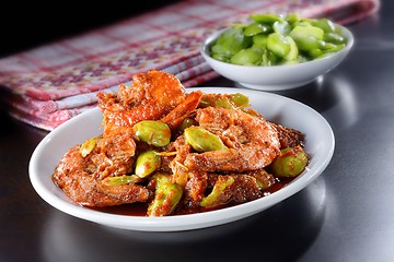 Image showing Malaysian traditional spicy dish with stinky bean