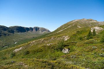 Image showing Besseggen Ridge in Jotunheimen National Park, Norway