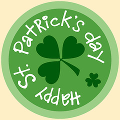 Image showing Day Patrick beer Mat coin icon symbol sticker