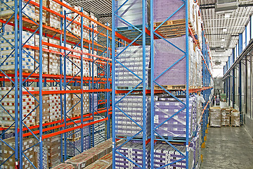 Image showing Warehouse rack