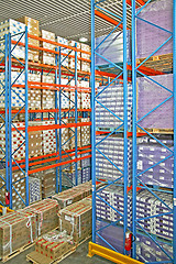 Image showing Warehouse shelf