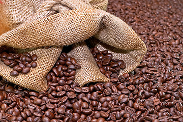 Image showing Coffee and sack