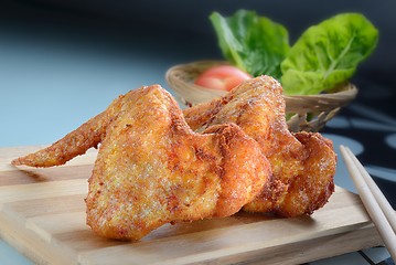 Image showing Fried chicken wing 