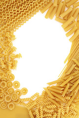 Image showing Dried Pasta Border