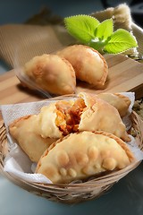 Image showing Deep fried curry puffs