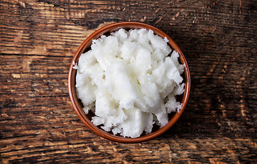 Image showing bowl of coconut oil