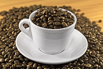 Image showing Sepia coffee