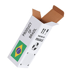 Image showing Concept of export - Product of Brazil