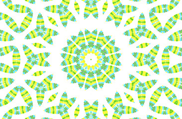 Image showing Abstract color concentric pattern