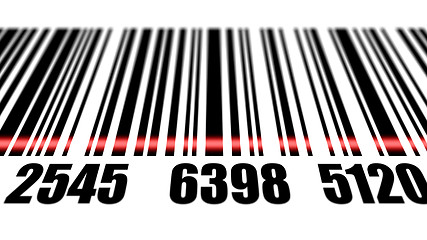 Image showing Barcode reading on white background.