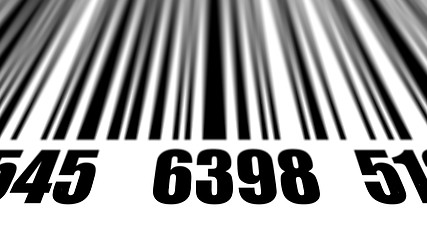 Image showing Closeup of scanning barcode. 