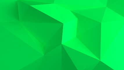 Image showing Green Abstract 3d background