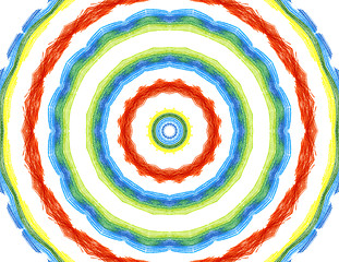 Image showing Bright background with abstract radial pattern