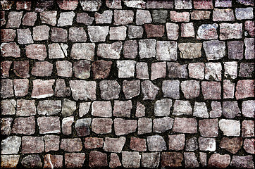 Image showing Paving stones street