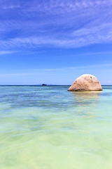 Image showing asia in    kho    rocks pirogue   sea 