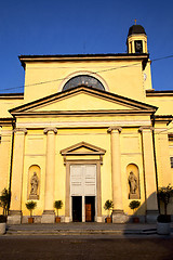 Image showing  church  in  the robecchetto   old   closed brick 