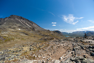 Image showing Besseggen Ridge in Jotunheimen National Park, Norway