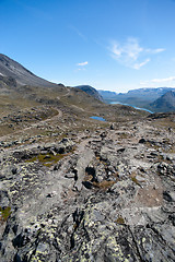 Image showing Besseggen Ridge in Jotunheimen National Park, Norway