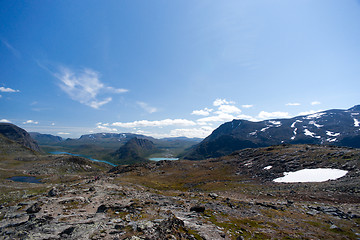 Image showing Besseggen Ridge in Jotunheimen National Park, Norway