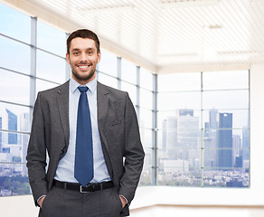 Image showing happy young businessman