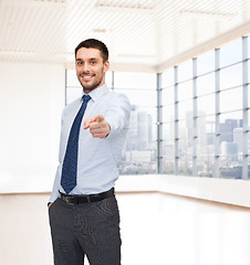 Image showing happy young businessman