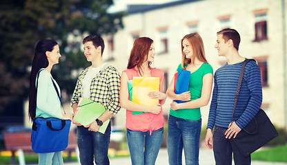 Image showing group of smiling students standing