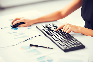 Image showing woman hands typing on keyboard