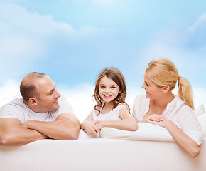 Image showing happy family at home