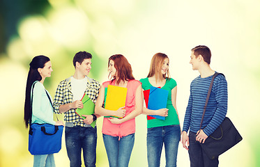 Image showing group of smiling students standing