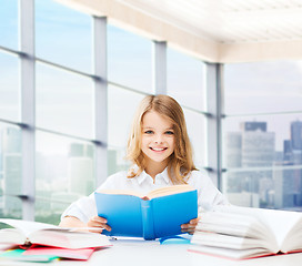 Image showing student girl studying at school