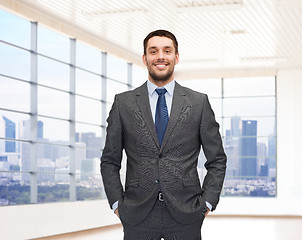 Image showing happy young businessman