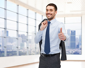 Image showing happy young businessman