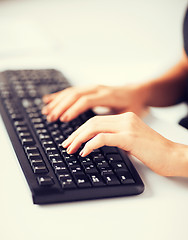 Image showing woman hands typing on keyboard