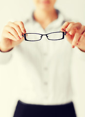 Image showing woman with eyeglasses