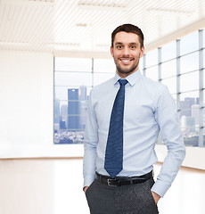 Image showing happy young businessman