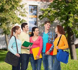 Image showing group of smiling teenagers