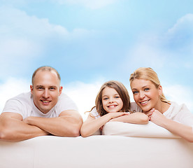 Image showing happy family at home