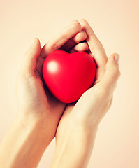 Image showing woman hands with heart