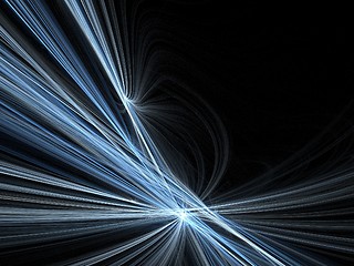Image showing Speed motion blur in night