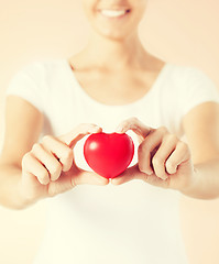 Image showing woman hands with heart