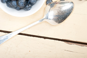 Image showing fresh blueberry bowl
