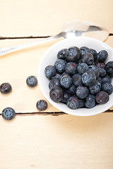 Image showing fresh blueberry bowl