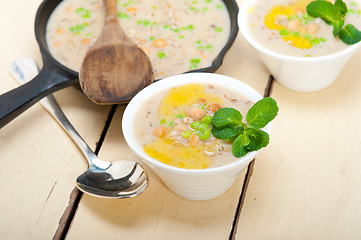 Image showing Hearty Middle Eastern Chickpea and Barley Soup