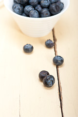 Image showing fresh blueberry bowl