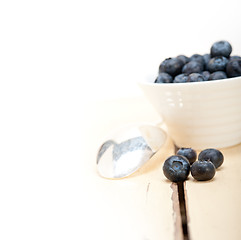 Image showing fresh blueberry bowl